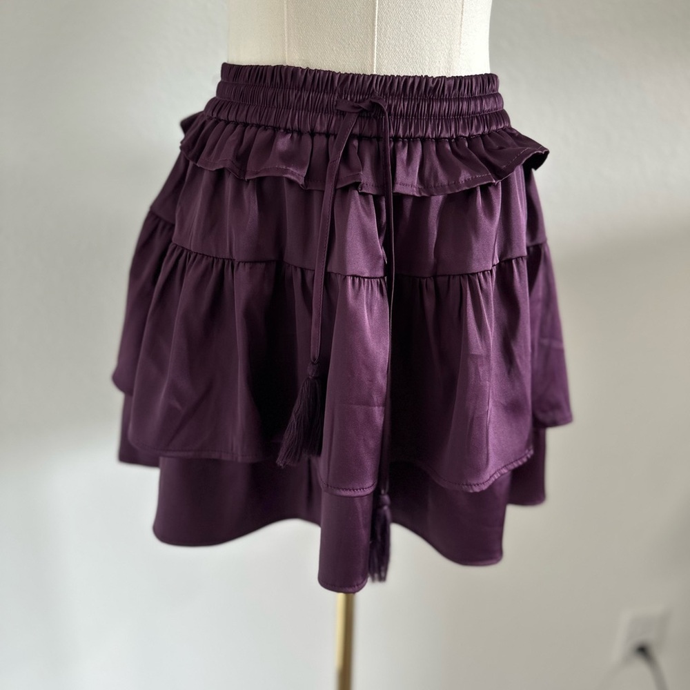 Purple Tiered Skirt